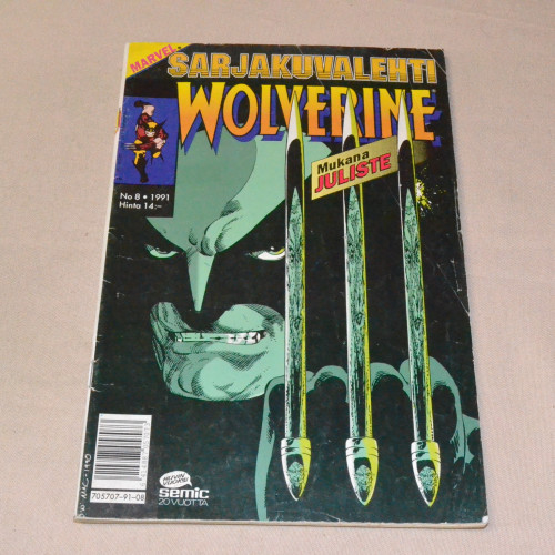 Sarjakuvalehti 08 - 1991 Wolverine